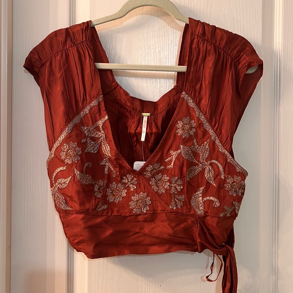 M Free People Rust top